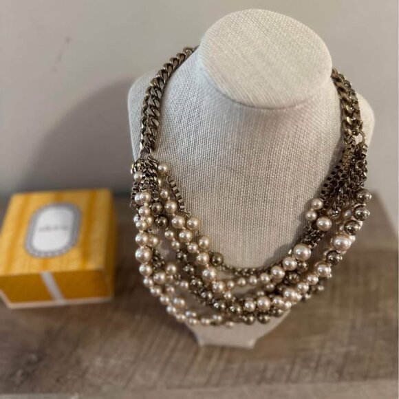 New - Stella and dot Pearl & antique chain necklace - Picture 4 of 5